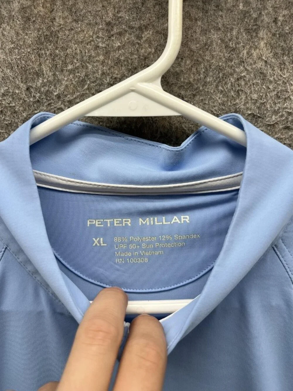 Peter Millar Pullover Womens XL Blue 1/4 Zip Golf Sun Comfort Base UPF 50+ Top